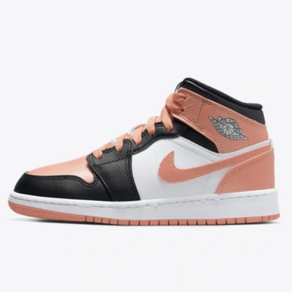 NIKE AIR JORDAN 1 MID (White / Black / Madder Root) - Picture 2 of 6